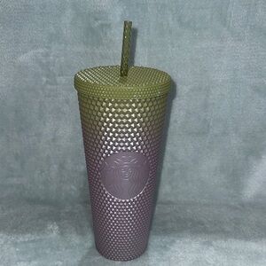 Starbucks Olive and Lavender Textured Tumbler